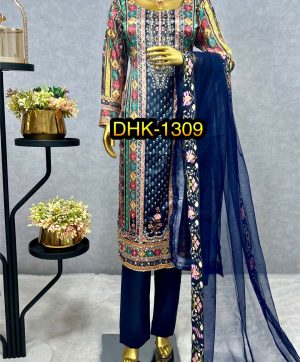 DHK 1309 DESIGNER CHINON SUITS WHOLESALE