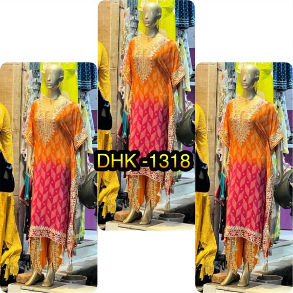 DHK 1318 DESIGNER KAFTAN SUITS WHOLESALE