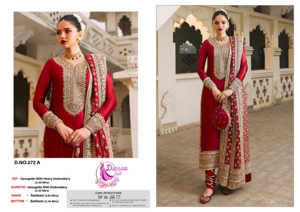 DINSAA SUIT 272 A PAKISTANI SALWAR SUITS