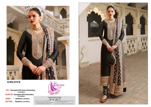 DINSAA SUIT 272 B PAKISTANI SALWAR SUITS