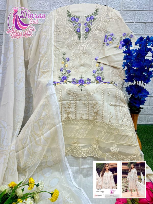 DINSAA SUIT 283 MARIA B LAWN VOL 1 SALWAR SUITS