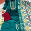 FANCY HAND WORK KURTI WITH DUPATTA PANT SET