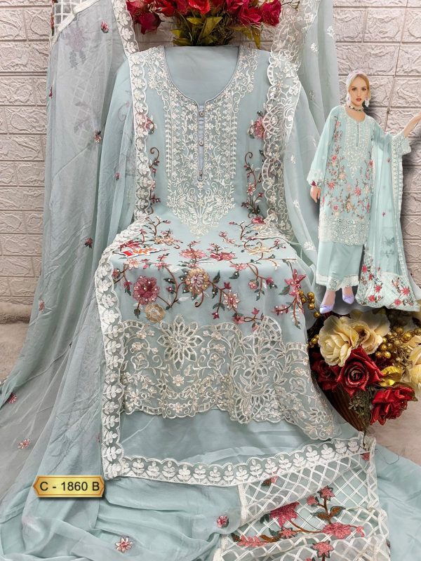 FEPIC C 1860 B ROSEMEEN PAKISTANI SUITS IN INDIA