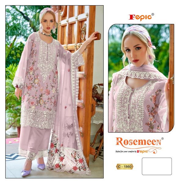 FEPIC C 1860 ROSEMEEN PAKISTANI SUITS IN INDIA