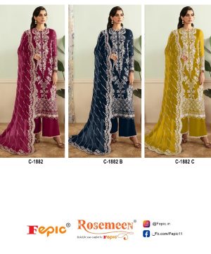 FEPIC C 1882 ROSEMEEN PAKISTANI SALWAR SUITS