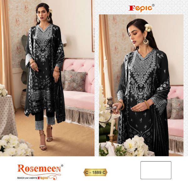 FEPIC C 1889 ROSEMEEN PAKISTANI SUITS IN INDIA