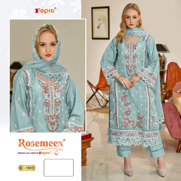 FEPIC C 1891 ROSEMEEN PAKISTANI SALWAR SUITS