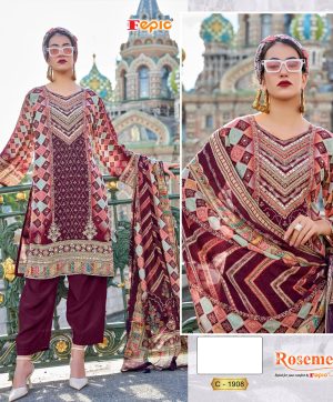 FEPIC C 1908 ROSEMEEN PAKISTANI SUITS WHOLESALE