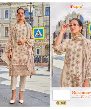 FEPIC C 1909 ROSEMEEN PAKISTANI SALWAR SUITS