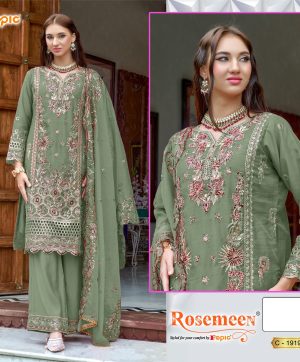 FEPIC C 1919 B ROSEMEEN PAKISTANI SALWAR SUITS