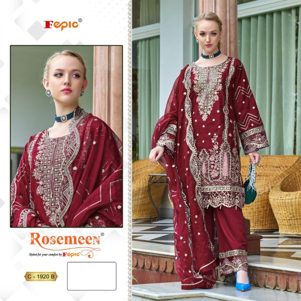 FEPIC C 1920 ROSEMEEN PAKISTANI SUITS IN INDIA