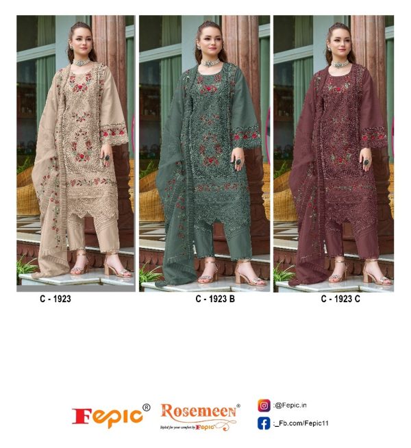 FEPIC C 1923 ROSEMEEN SALWAR SUITS WHOLESALE