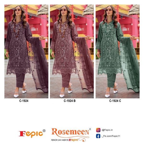 FEPIC C 1924 ROSEMEEN SALWAR SUITS WHOLESALE