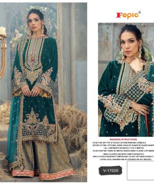 FEPIC V 17020 ROSEMEEN VELVET PAKISTANI SUITS