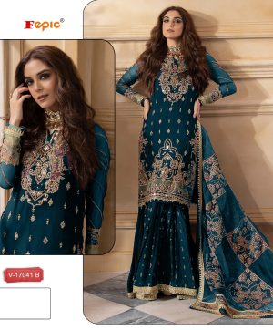 FEPIC V 17041 B ROSEMEEN VELVET PAKISTANI SUITS