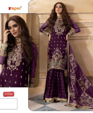 FEPIC V 17041 ROSEMEEN VELVET PAKISTANI SUITS