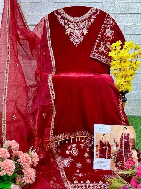 FLORENT 1018 A PAKISTANI VELVET SUITS WHOLESALE