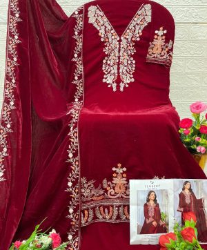 FLORENT 1024 A VELVET PAKISTANI SALWAR SUITS