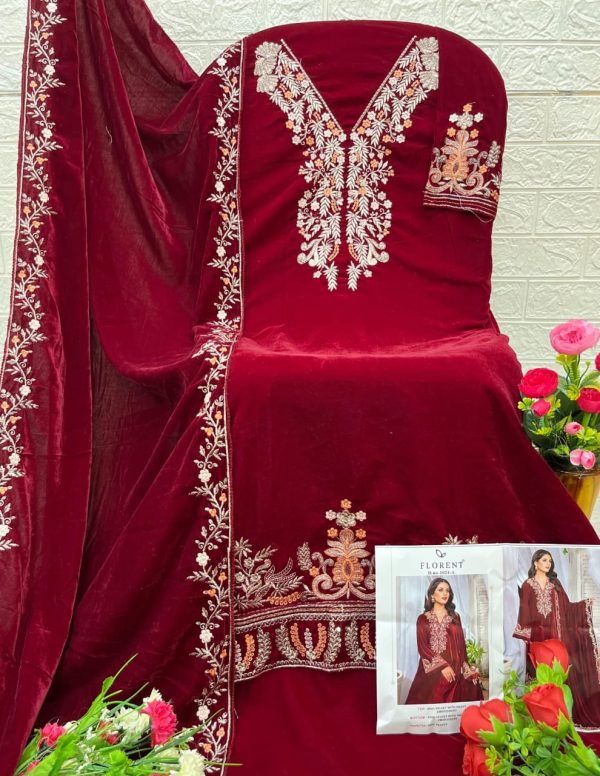 FLORENT 1024 A VELVET PAKISTANI SALWAR SUITS