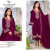 FLORENT 1024 B VELVET PAKISTANI SALWAR SUITS