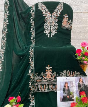 FLORENT 1024 C VELVET PAKISTANI SALWAR SUITS