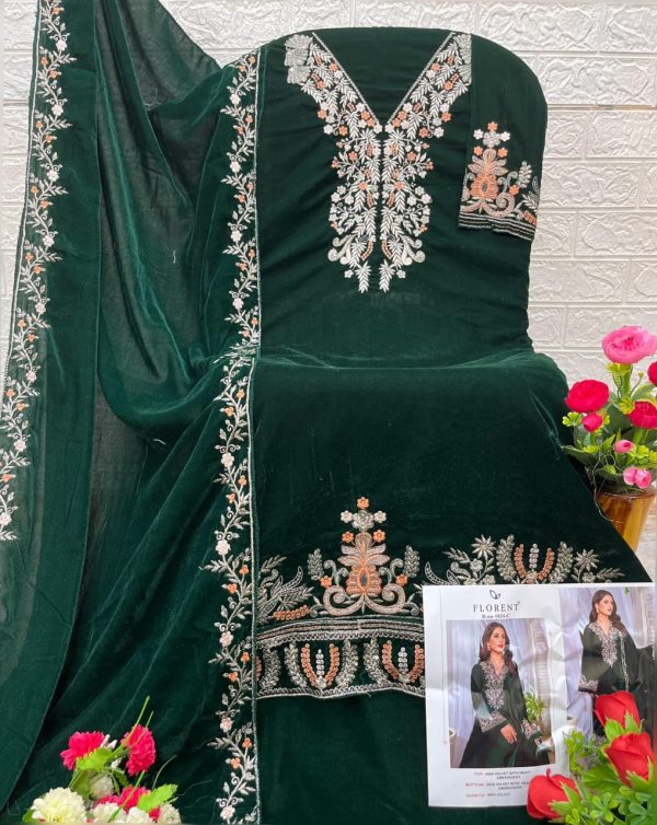 FLORENT 1024 C VELVET PAKISTANI SALWAR SUITS