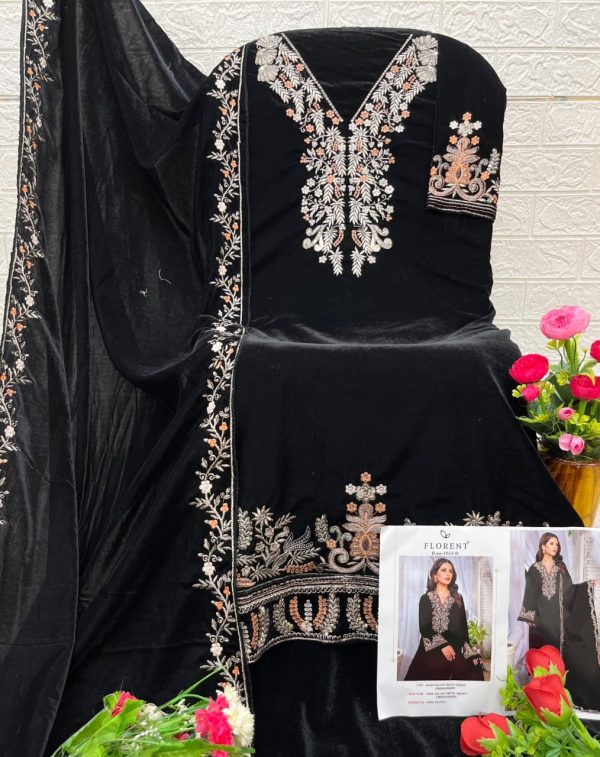 FLORENT 1024 D VELVET PAKISTANI SALWAR SUITS