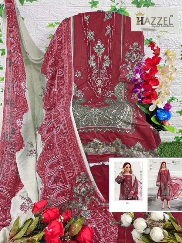 HAZZEL 2003 PRINTED COTTON PAKISTANI SUITS