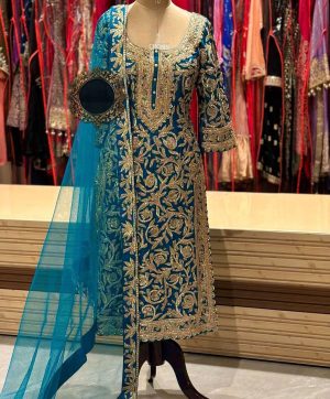 HK 1659 B DESIGNER SALWAR SUITS WHOLESALE