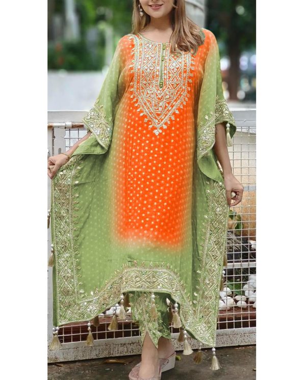 HK 1669 C DESIGNER KAFTAN SUITS WHOLESALE