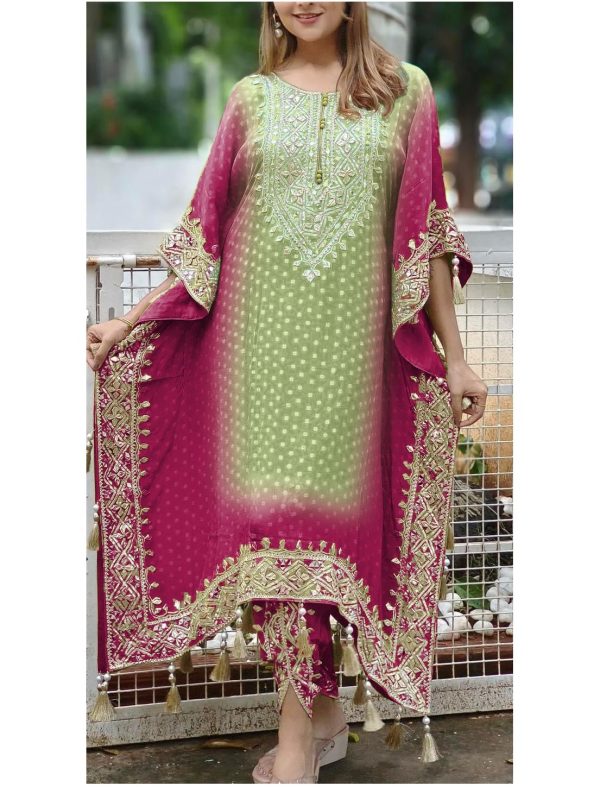 HK 1669 E DESIGNER KAFTAN SUITS WHOLESALE