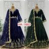 HK 1683 DESIGNER VELVET GOWN WHOLESALE