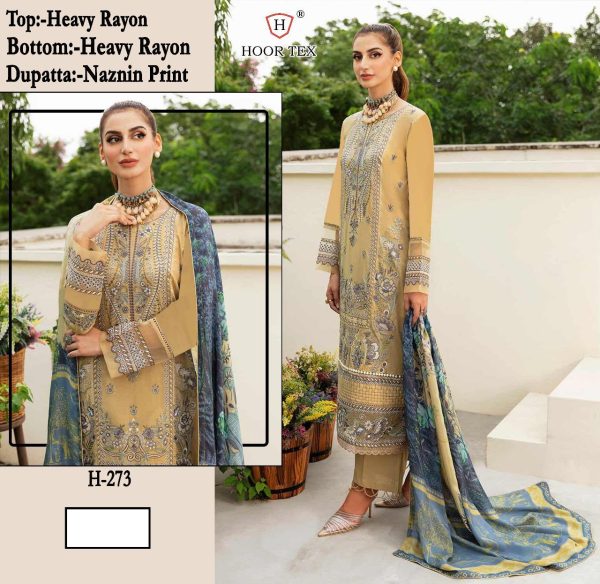 HOOR TEX H 273 PAKISTANI SUITS WHOLESALE