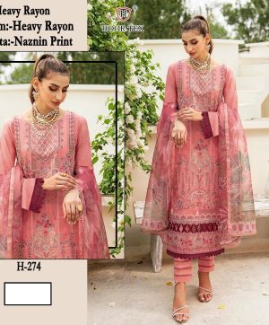 HOOR TEX H 274 PAKISTANI SUITS WHOLESALE