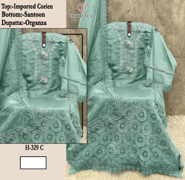 HOOR TEX H 329 C PAKISTANI SUITS IN INDIA