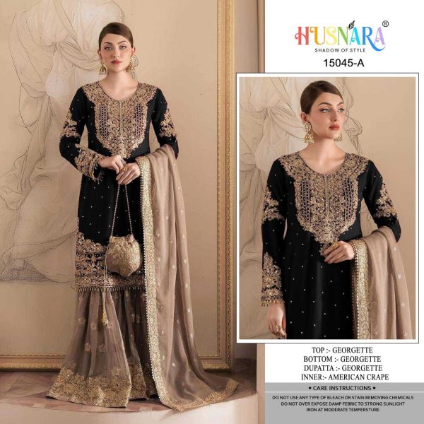 HUSNARA 15045 A READYMADE SALWAR SUITS