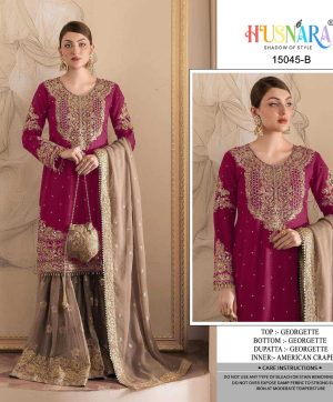 HUSNARA 15045 B READYMADE SALWAR SUITS