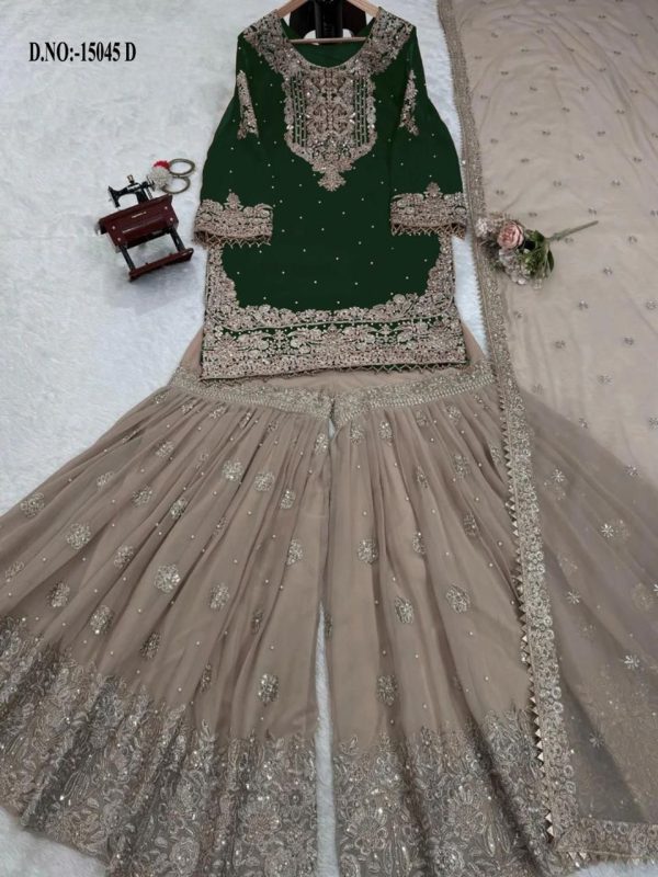 HUSNARA 15045 D READYMADE SALWAR SUITS