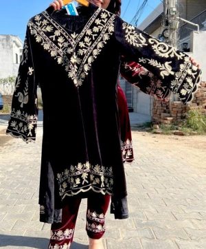 JAL FASHION JL 1023 C DESIGNER VELVET SUITS