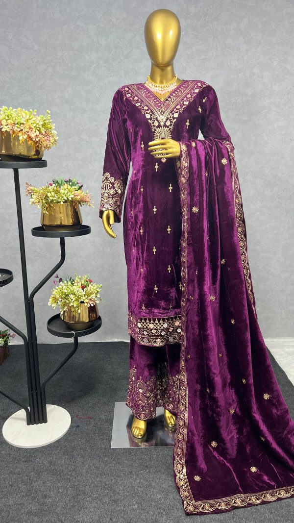 JAL FASHION JL 1026 DESIGNER VELVET SALWAR SUITS