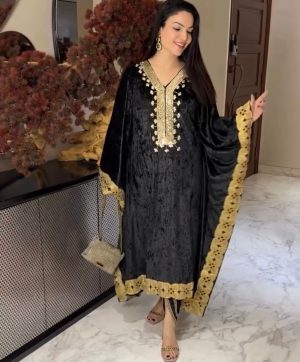 JENNY DESIGNER JD 576 A VELVET KAFTAN SUITS