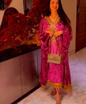 JENNY DESIGNER JD 576 B VELVET KAFTAN SUITS