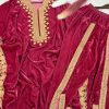 JENNY DESIGNER JD 576 B VELVET KAFTAN SUITS