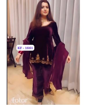 KARMA FASHION KF 1661 DESIGNER VELVET SUITS