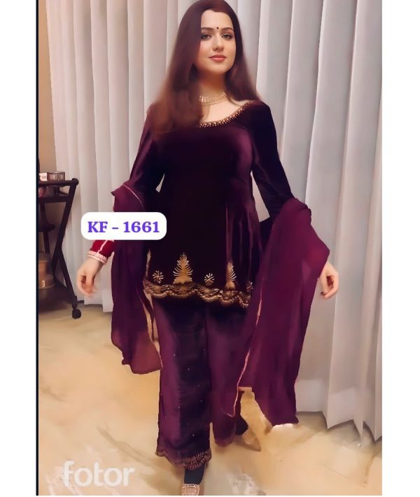 KARMA FASHION KF 1661 DESIGNER VELVET SUITS