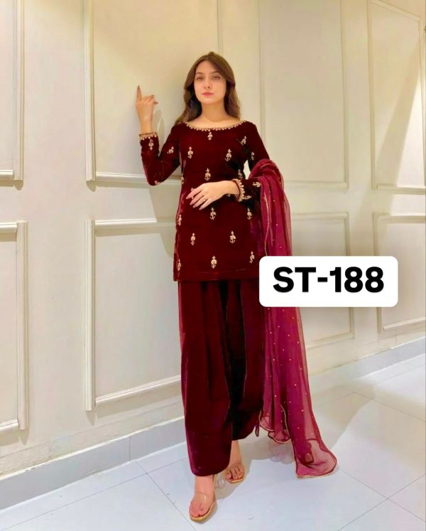 KARMA FASHION ST 188 DESIGNER VELVET SUITS