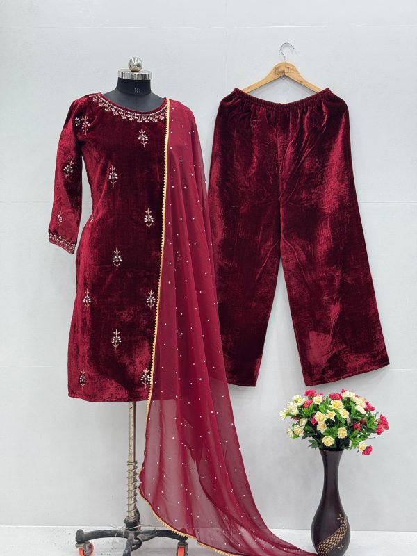 KARMA FASHION ST 188 DESIGNER VELVET SUITS