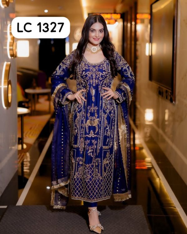 LC 1327 DESIGNER GEORGETTE SALWAR SUITS