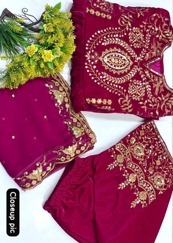 LC 1329 DESIGNER VELVET SALWAR SUITS WHOLESALE