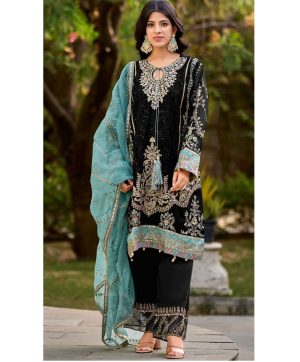 LG 1889 E VELVET PARTY WEAR SUITS ONLINE